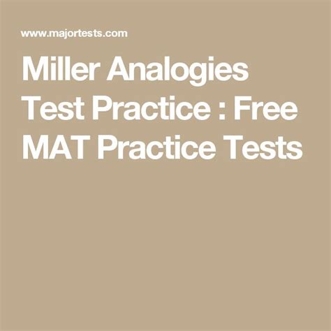 how hard is the miller analogies test|free miller analogies practice test.